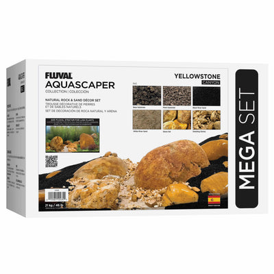 Fluval Yellowstone Canyon Aquascaper Decor Set, Mega 46 lb packaging