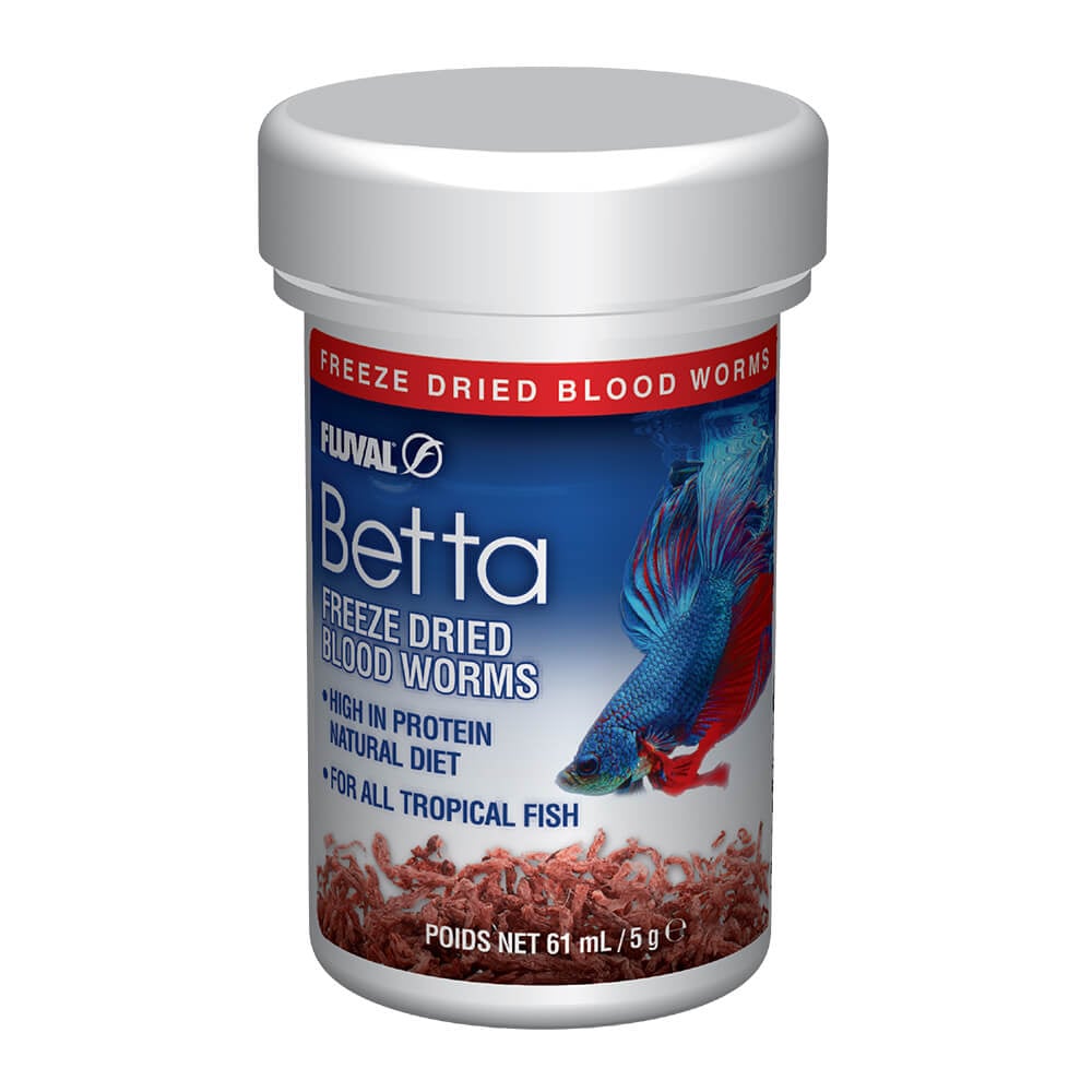Fluval Betta Freeze-Dried Bloodworms 0.18 oz packaging