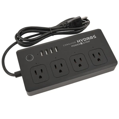 Hydros WiFi Power Strip with 4 AC outlets and 4 USB ports - CoralVue aquarium controller