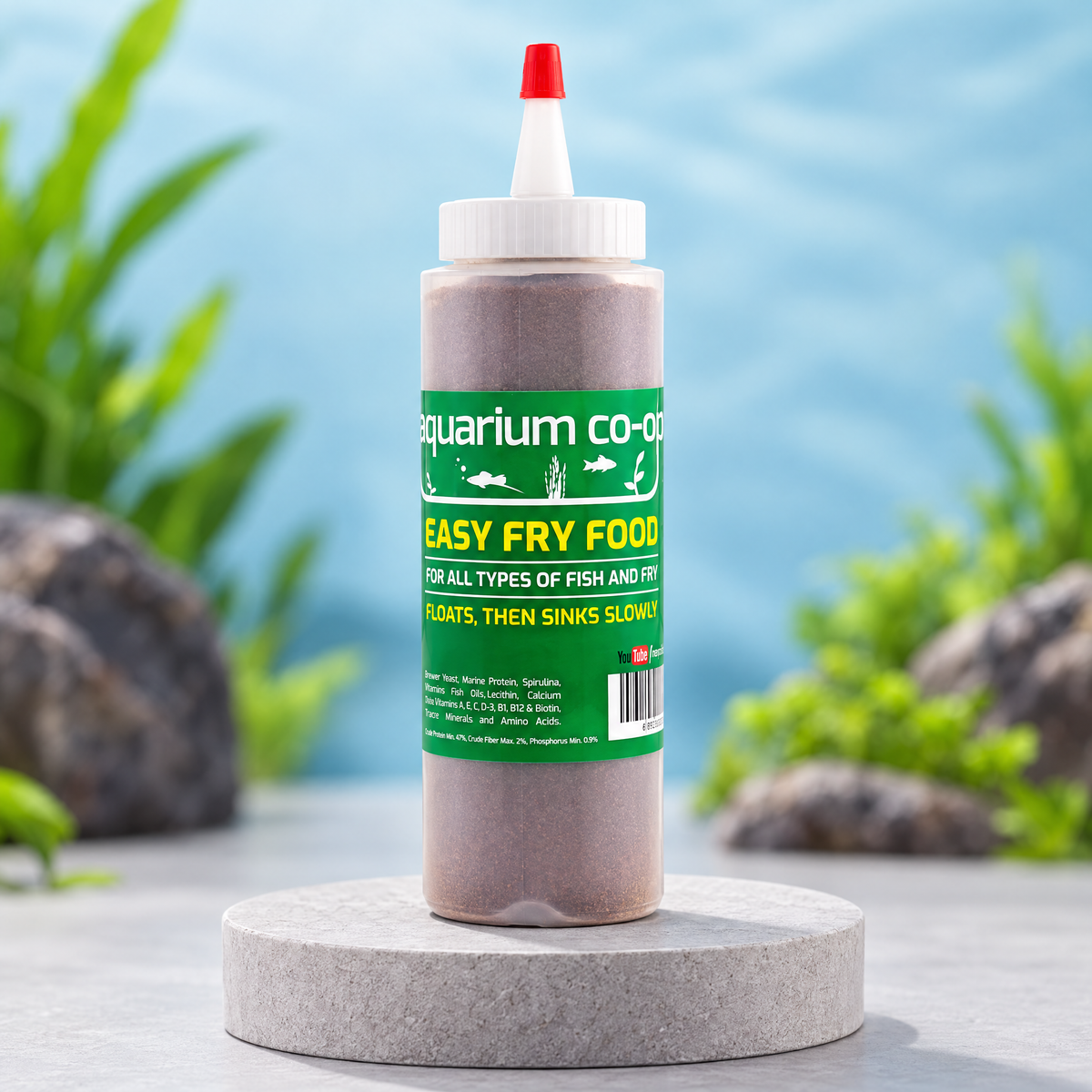 Aquarium Co-Op Easy Fry Food 4 oz squeeze bottle, fine food for fry and small fish