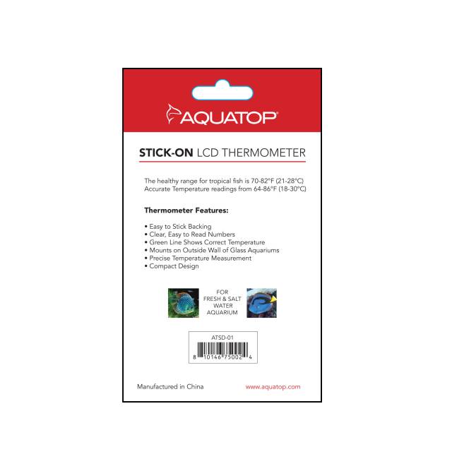 Aquatop ATSD-01 retail card back with feature list