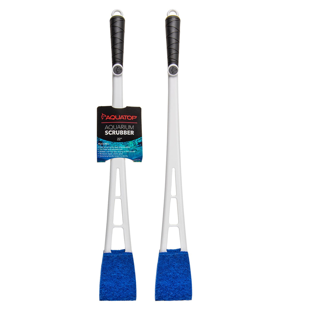 Aquatop AASC-22 22 inch padded glass aquarium scrubber on its card