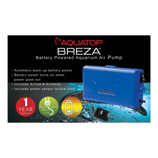 Aquatop Breza – Battery Powered Air Pump with AC Power Failure Sensor