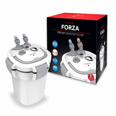 Aquatop Forza FZ9 UV canister filter with box, 450 GPH for 90 to 125 gallon tanks