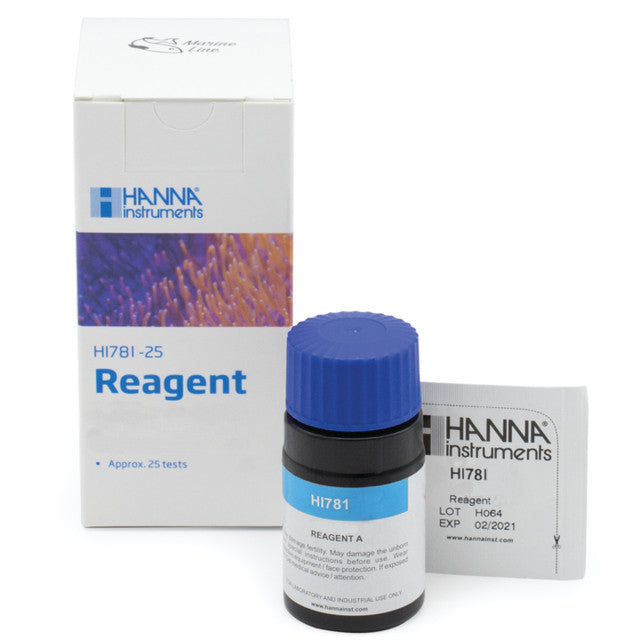 Hanna Instruments HI781-25 / 781-25 | Marine Nitrate Checker Reagents (25 Tests) | Aquarium Testing