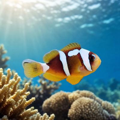 Spotcinctus Clownfish (Amphiprion bicinctus) captive bred designer saltwater clownfish