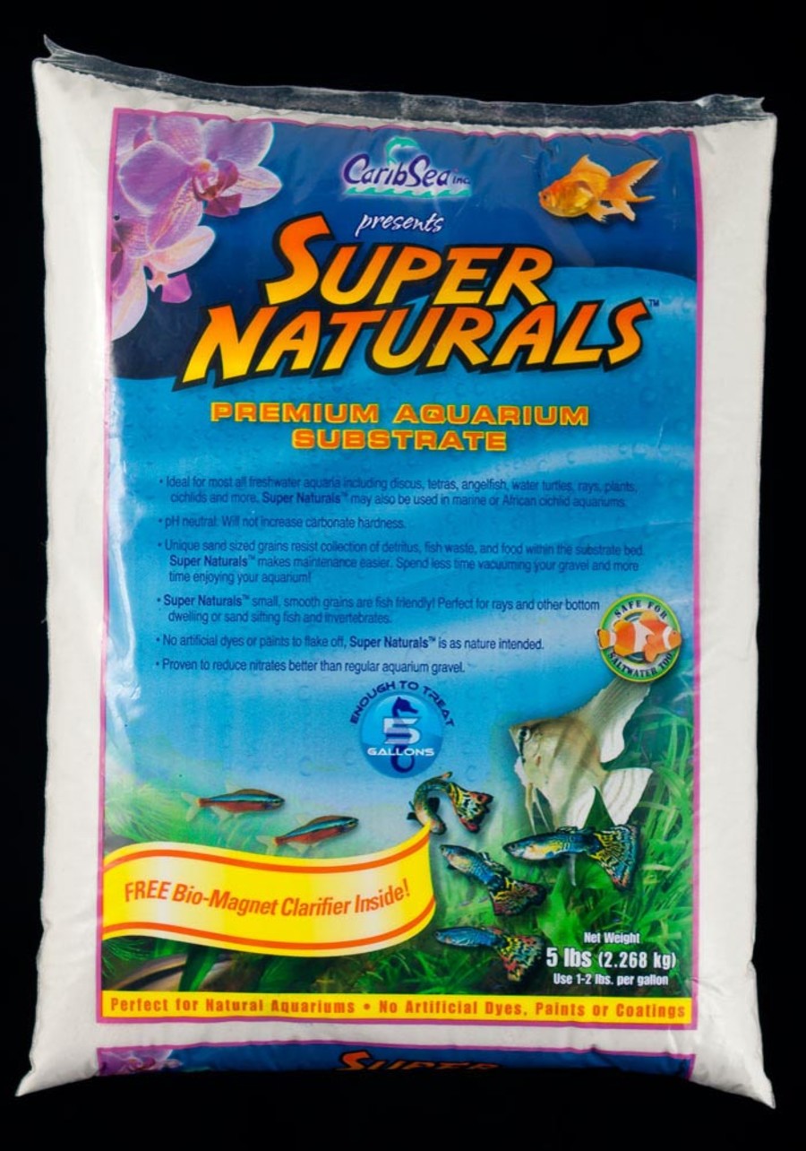 CaribSea Super Naturals Moonlight Sand bright freshwater aquarium sand