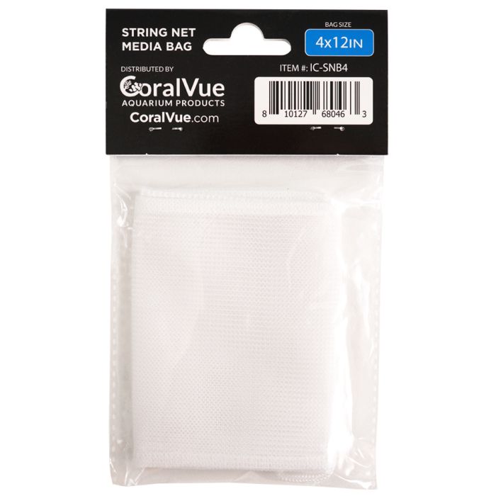 IceCap Drawstring String Net Filter Media Bag – 4 × 12 in (IC-SNB4)