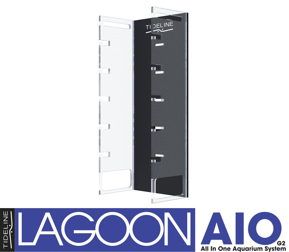 Tideline Flow Matrix Lagoon Tower, black slotted frame that holds the media trays