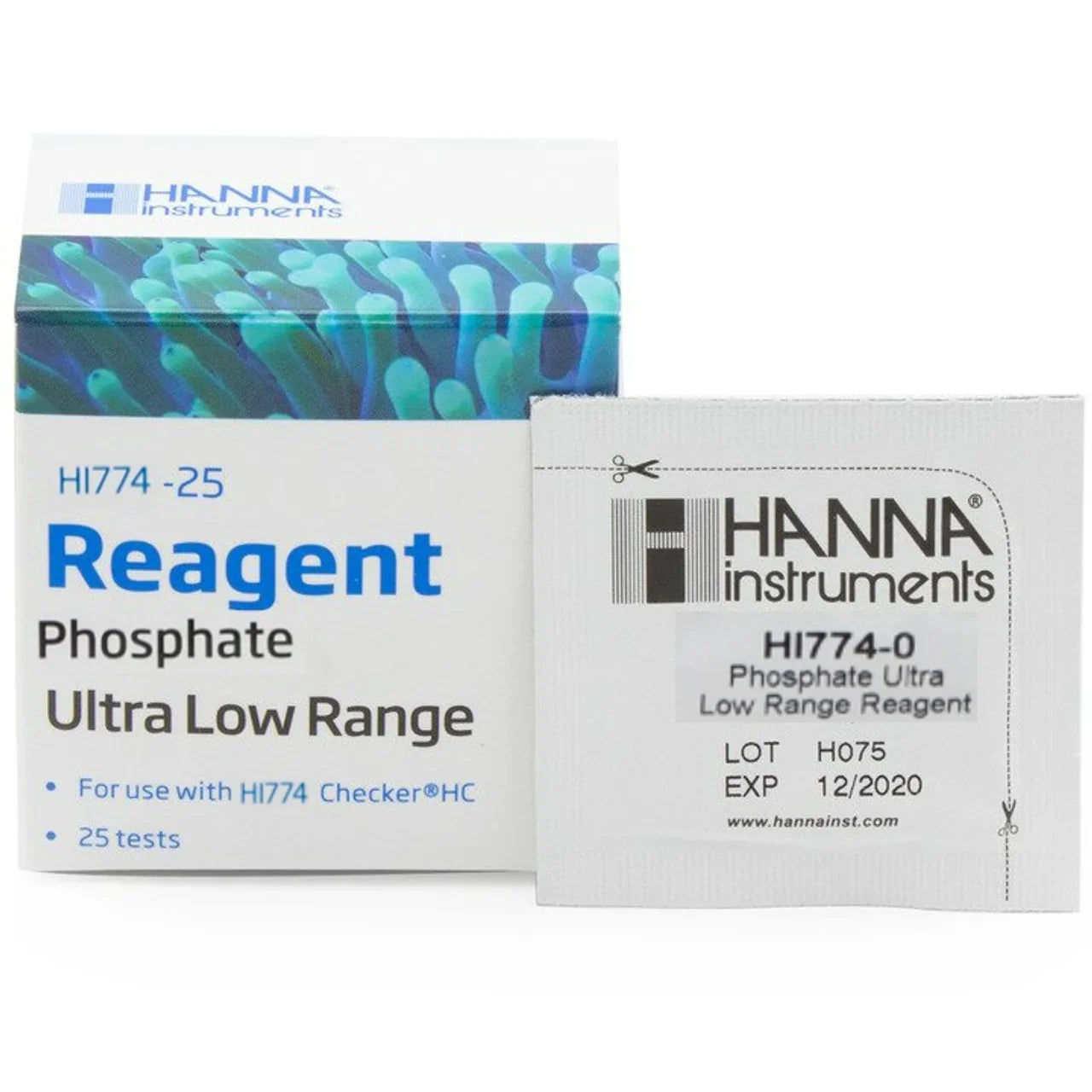 Hanna Instruments 774‑25 – Phosphate Ultra Low Range Reagent Refill – Checker® HC - Squeaky's Aquatics