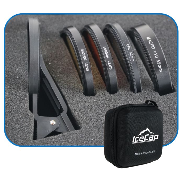 IceCap Mobile Phone Stackable Filter Lens Kit – Clip-On Camera Filters