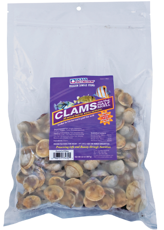 Ocean Nutrition Frozen Clams on the Half Shell 32 oz