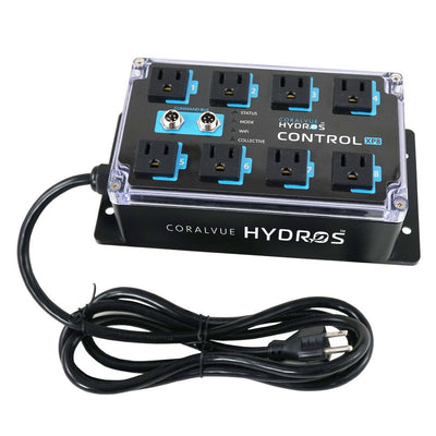 CoralVue HYDROS Control XP8 eight-outlet aquarium controller power bar with power cord