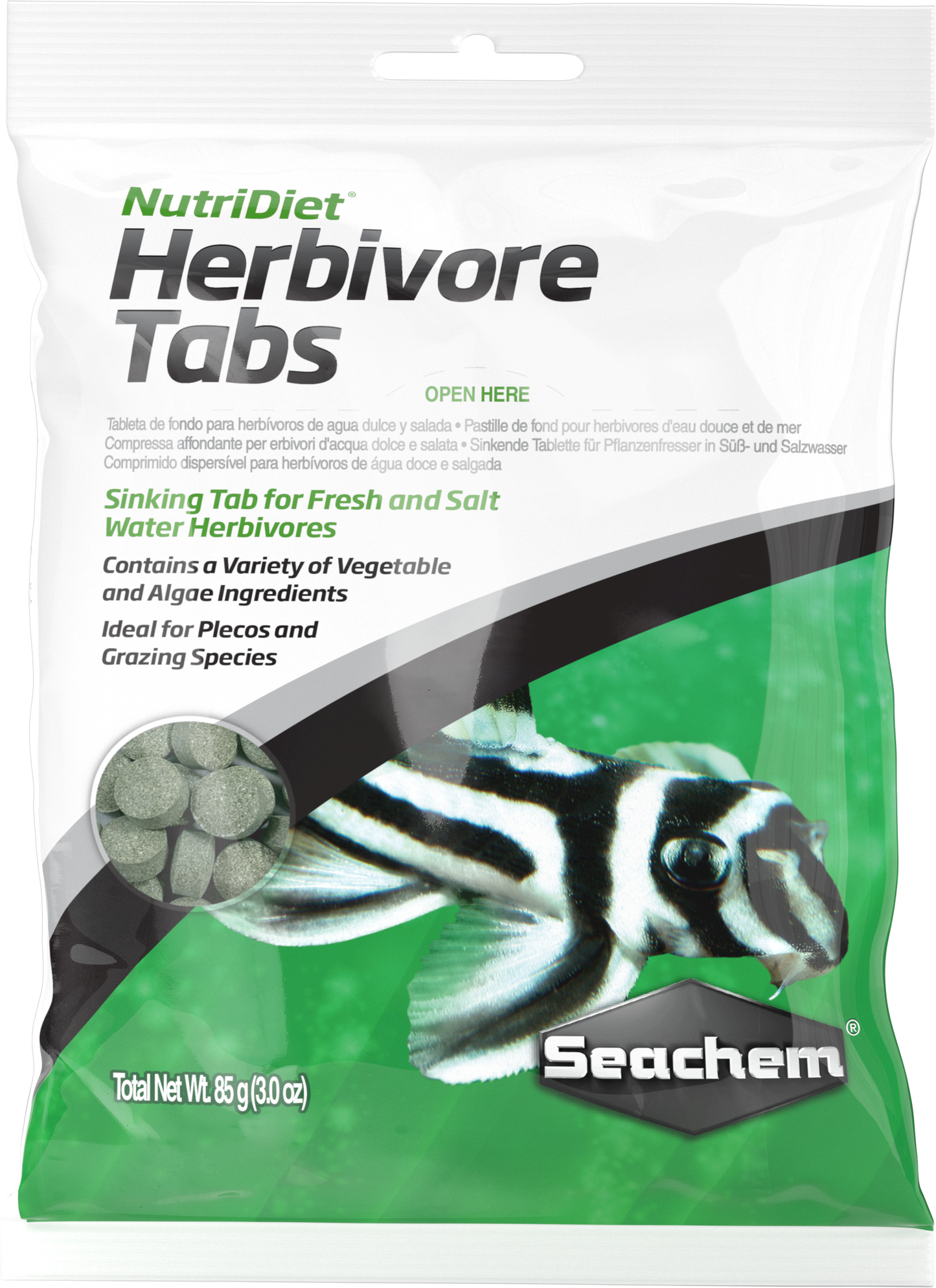 Seachem NutriDiet Herbivore Tabs 85g