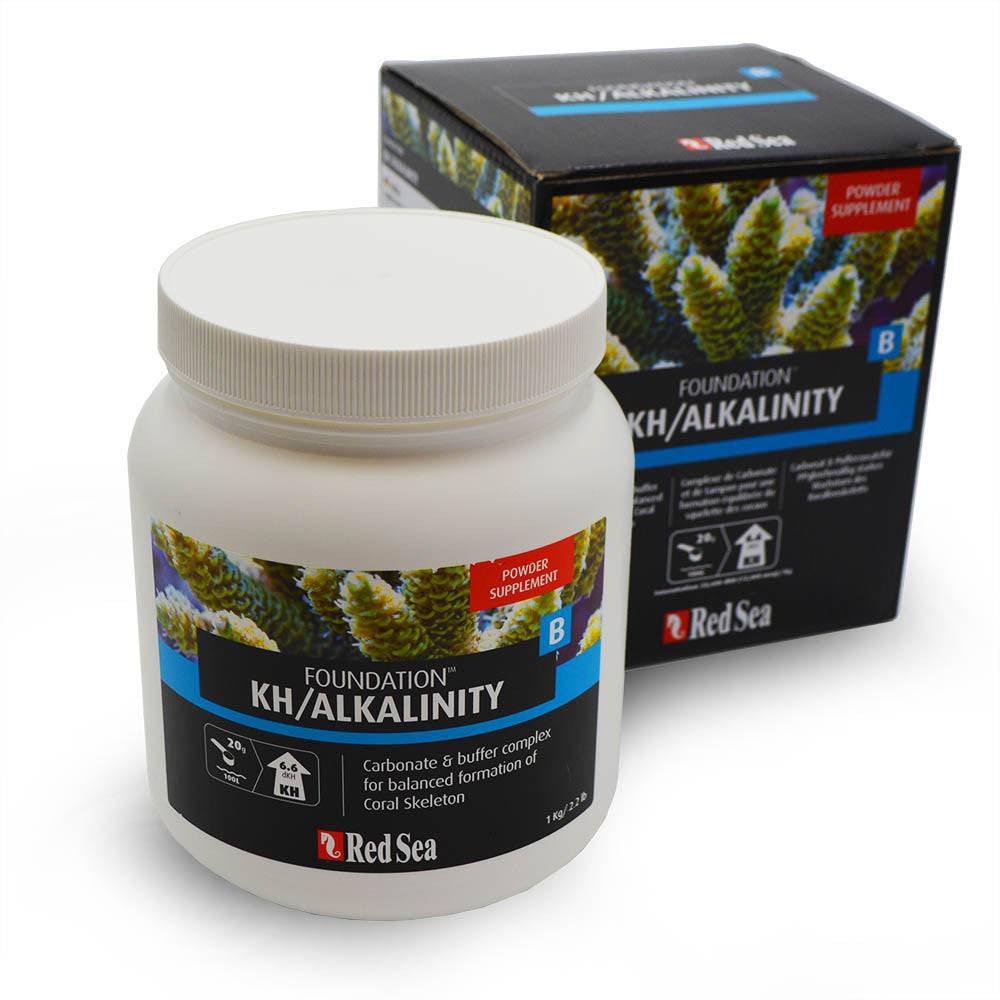 Red Sea Reef Foundation B KH/Alkalinity powder 1 kg jar and box - reef alkalinity supplement