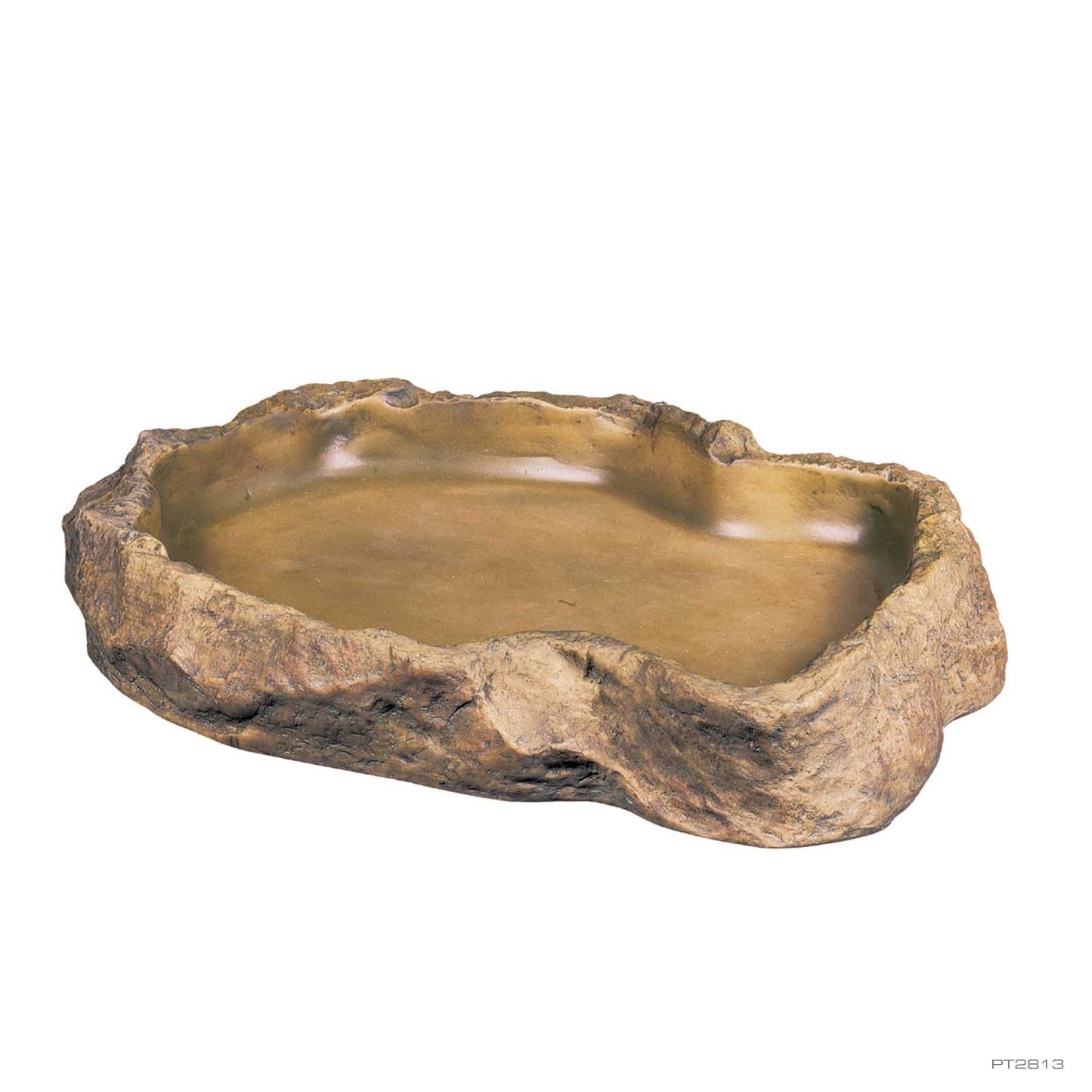 Exo Terra Feeding Dish extra large, natural rock-look resin reptile food dish
