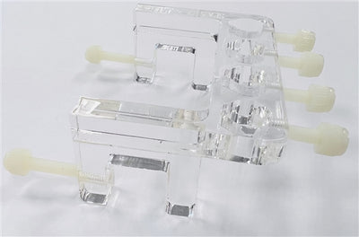 Seaside Aquatics Probe Holder, clear acrylic rim-mount rack organizing aquarium pH, ORP, salinity, and temperature probes