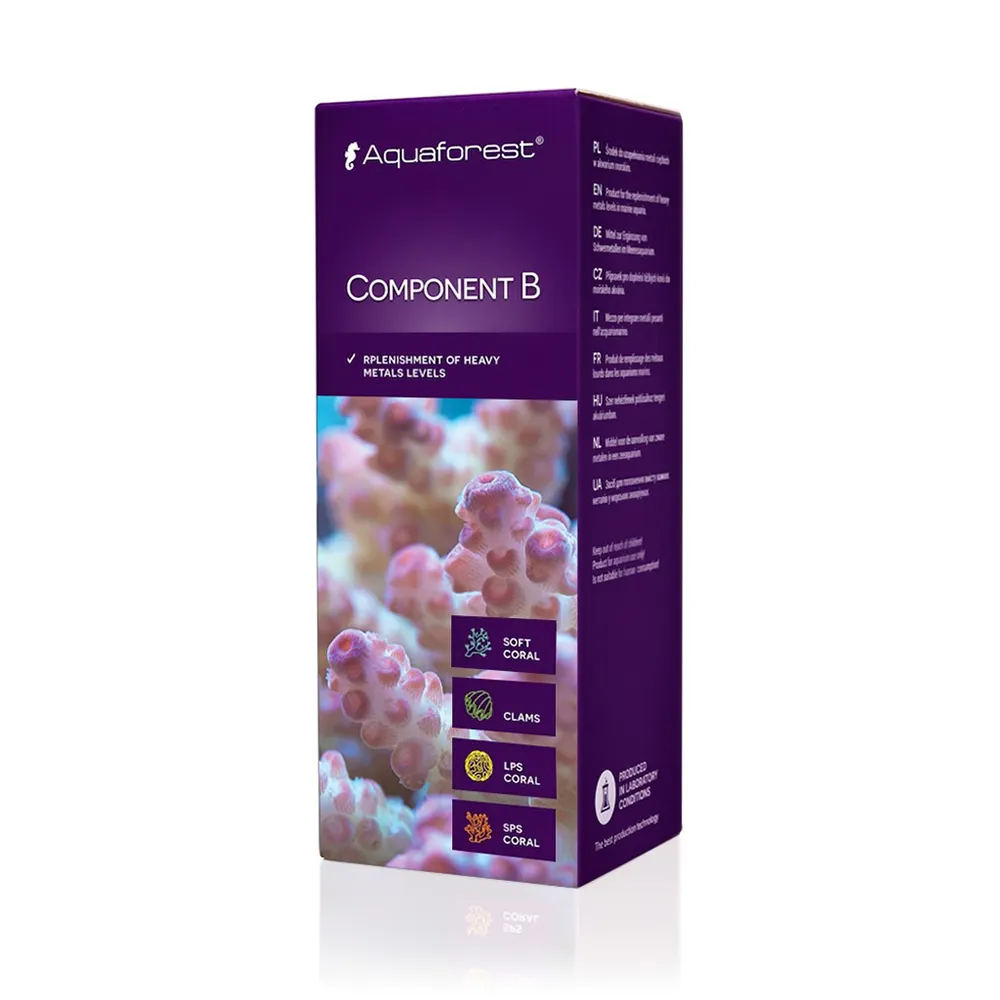 Aquaforest Component B 250mL box - reef heavy metals and microelements trace supplement