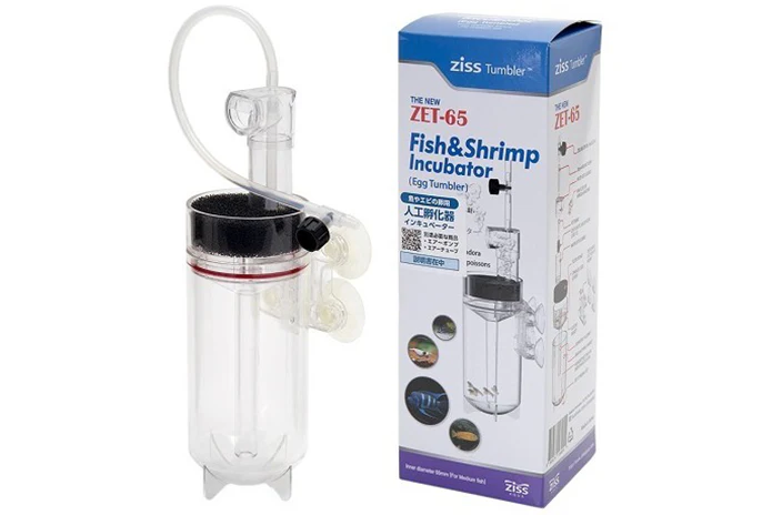 Ziss ZET-65 Fish and Shrimp Egg Tumbler incubator with retail packaging
