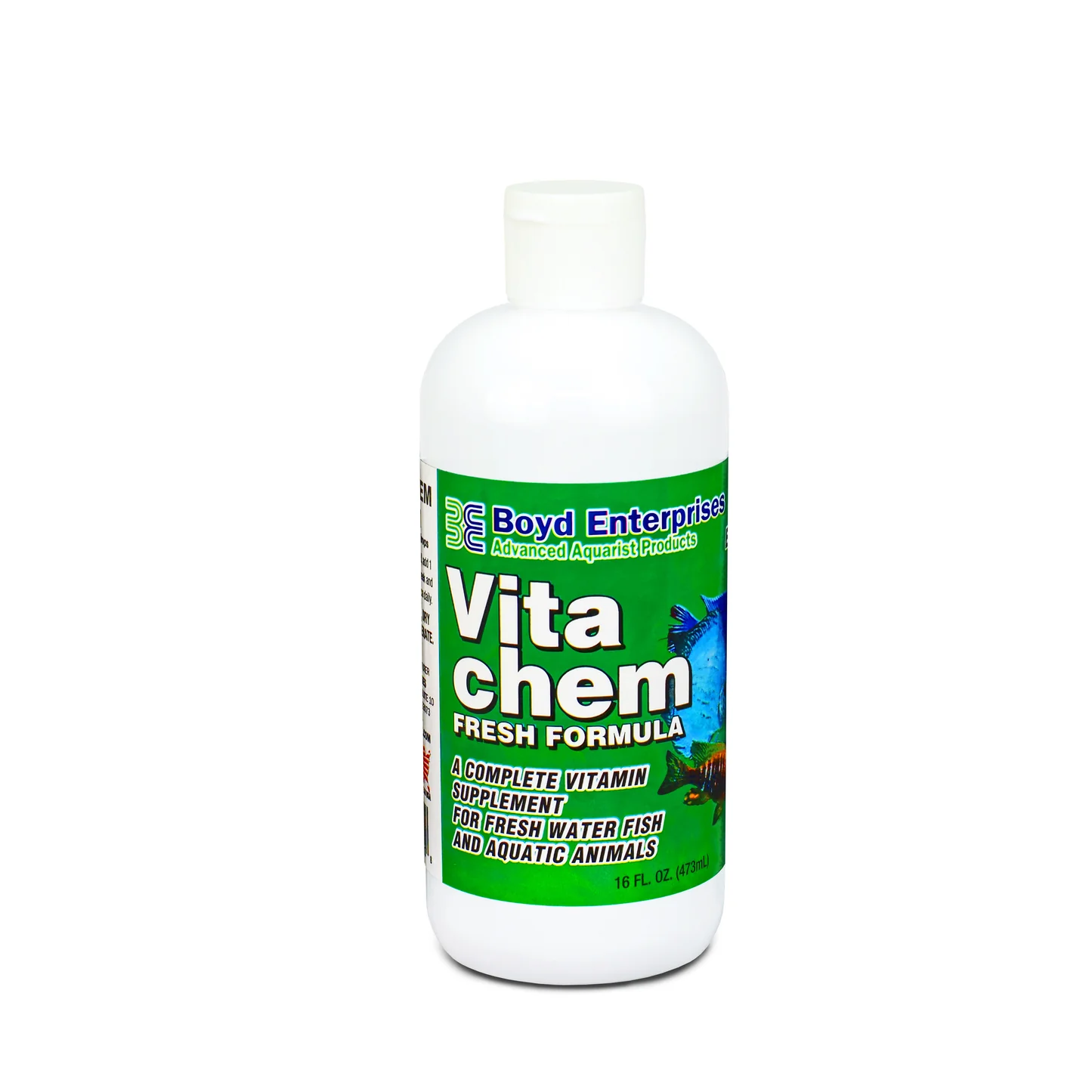 Boyd Vitachem Fresh 16 oz bottle - liquid multivitamin supplement for freshwater fish and aquatic animals