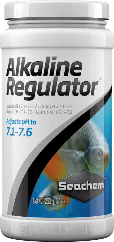Seachem Alkaline Regulator freshwater pH buffer, 250 g jar that adjusts pH to 7.1 to 7.6