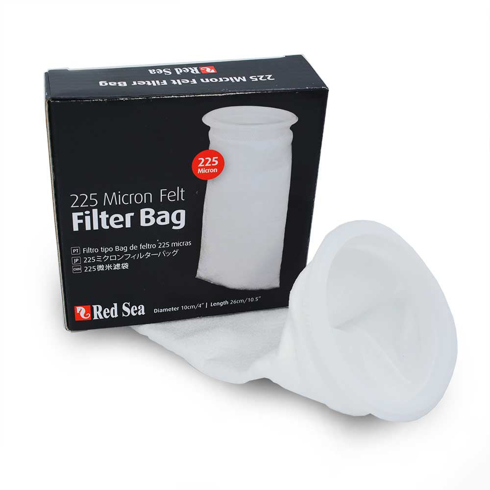 Red Sea 225 Micron Felt Filter Sock with packaging - aquarium filter media