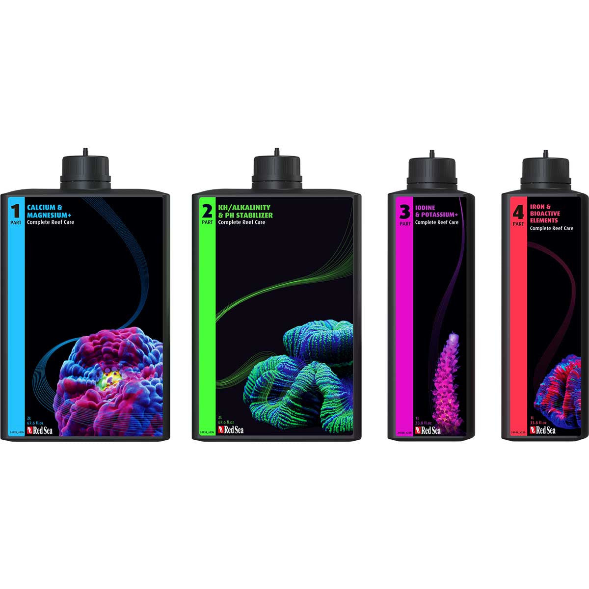 Red Sea 4-Part RCP Complete Reef Care Dosing System - Large (600L - 160 Gal)