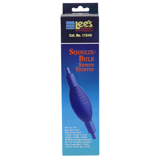 Lee's Squeeze Bulb with One-Way Valve - aquarium siphon starter for freshwater and saltwater gravel vacuums