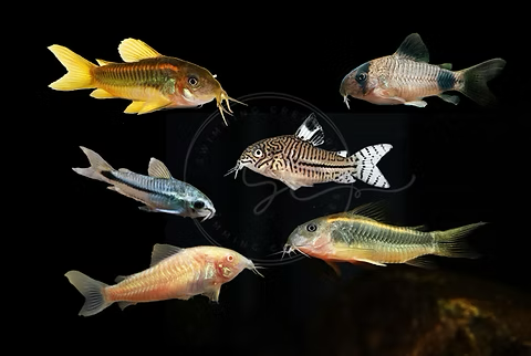 Assorted Cory Catfish (Corydoras spp.) | Live Freshwater Fish