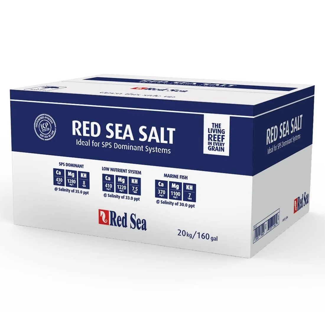 Red Sea Salt 160 Gallon Box (44lb)