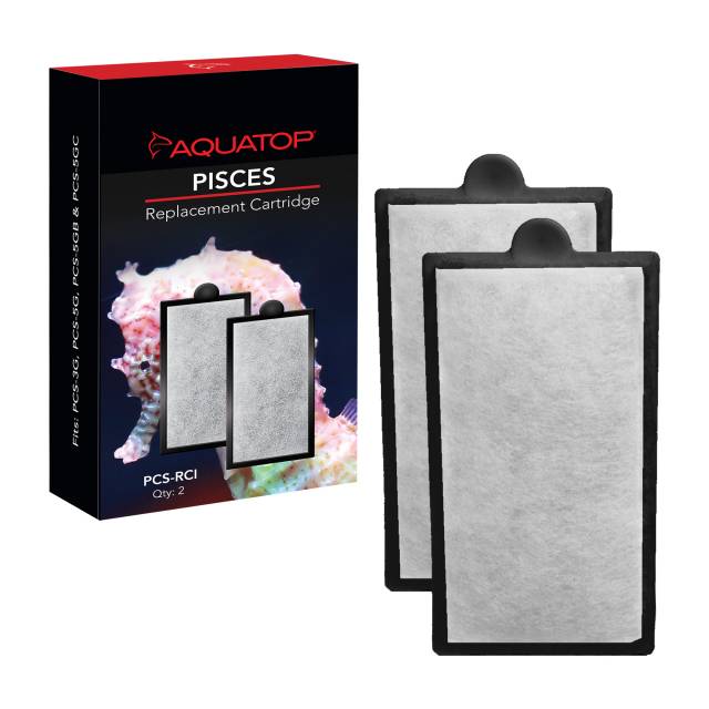 Aquatop Pisces PCS-RCI replacement carbon cartridges, 2 pack with box