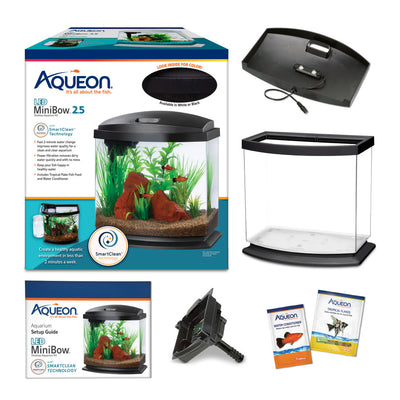 Aqueon LED MiniBow 2.5 gallon kit with SmartClean filter