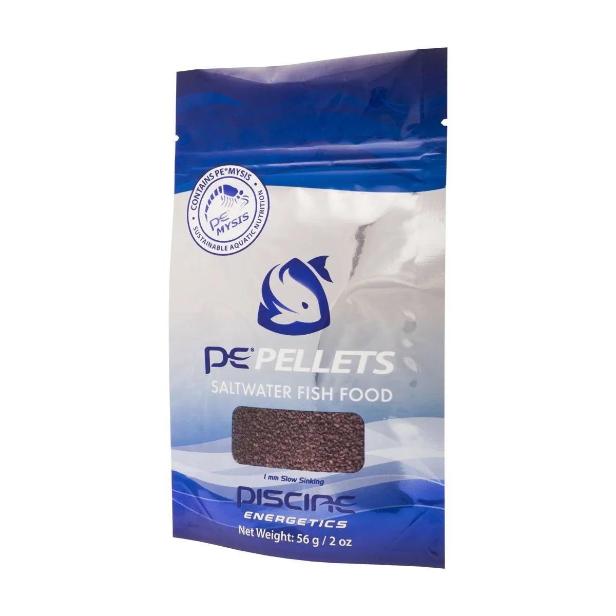 Piscine Energetics – 1 mm Saltwater PE Pellets – 2 oz / 56 g Complete Diet
