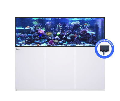 Red Sea REEFER 750 G3+ aquarium system with white cabinet