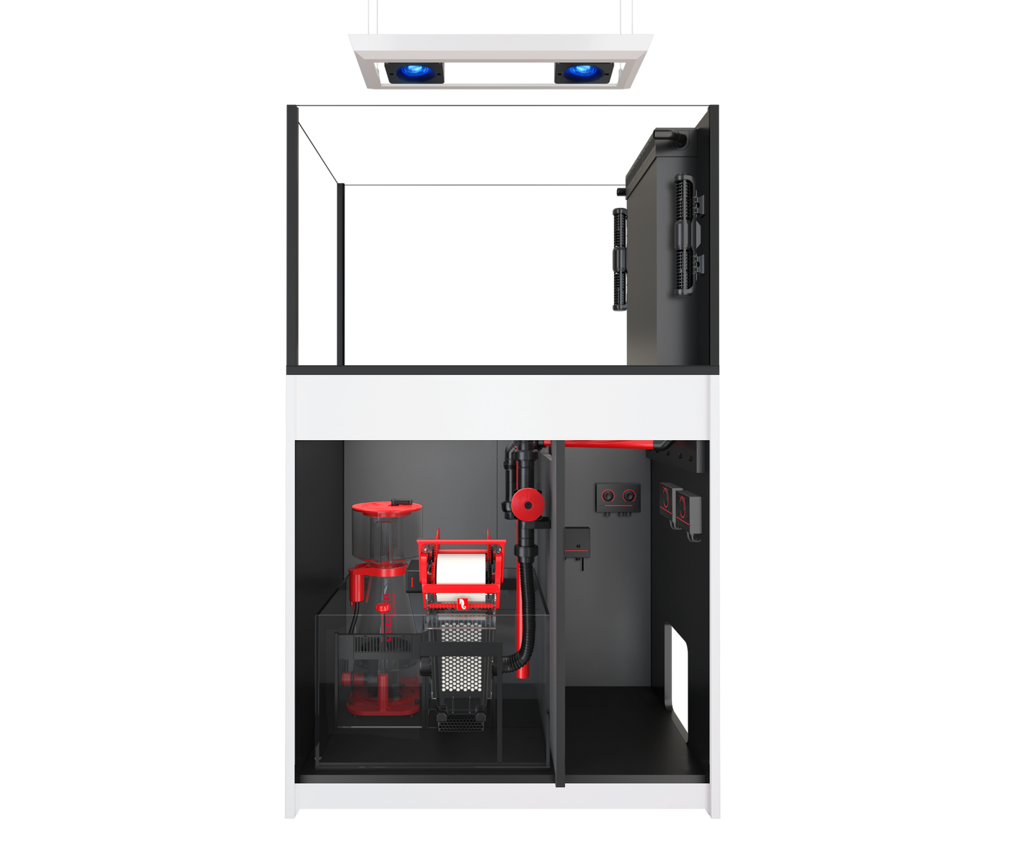 Red Sea REEFER MAX Peninsula 350 G3 Aquarium System - White cabinet