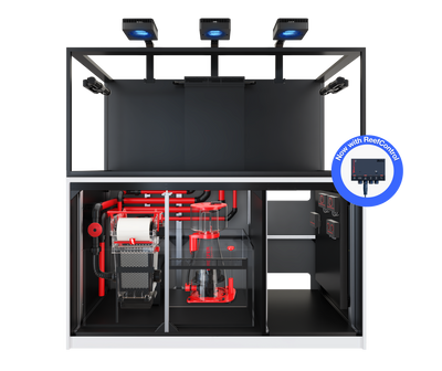 Red Sea REEFER MAX S-700 G3+ aquarium system with white cabinet