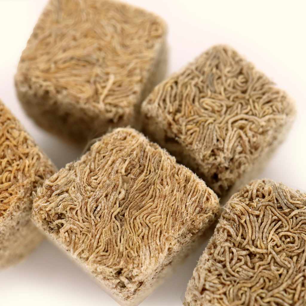Aquarium Co-Op Freeze Dried Tubifex Cubes 0.7 oz | High-Protein Food for Fish & Breeders