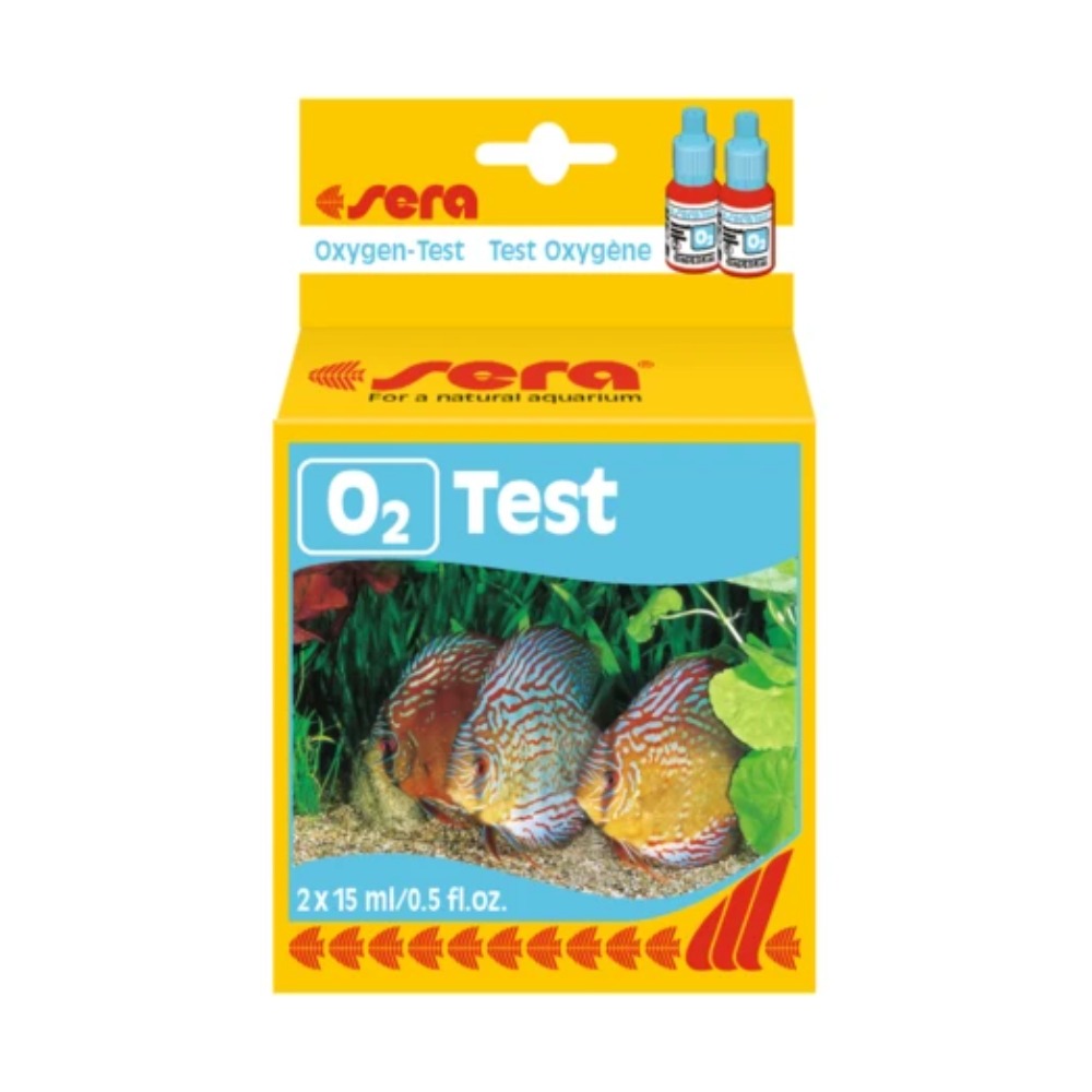 sera Oxygen Test O2 reagent test kit box, 2 x 15 mL