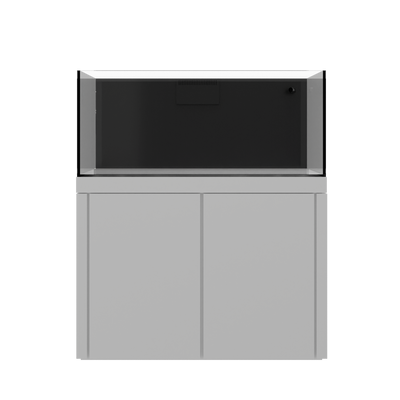 Tideline Crystaline G2 Reef External 48x20 rimless 87-gallon reef aquarium on White cabinet stand