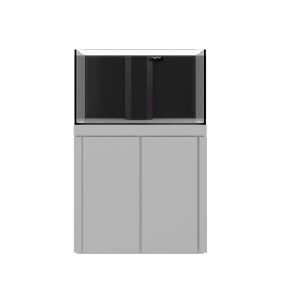 Tideline Crystaline G2 Reef Internal 36x24 rimless 78-gallon reef aquarium on White cabinet stand