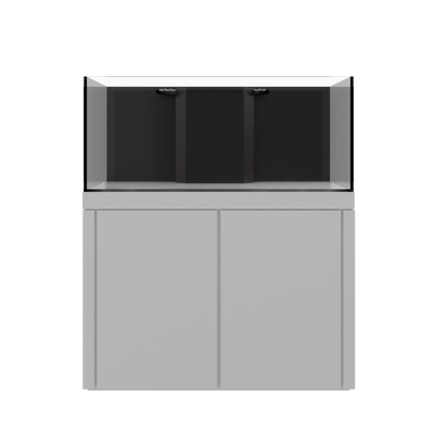 Tideline Crystaline G2 Reef Internal 48x24 rimless 104-gallon reef aquarium on White cabinet stand