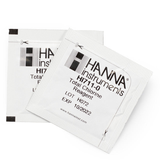 Hanna Instruments HI711-25 / 711-25 | Total Chlorine Checker Reagents (25 Tests) | Aquarium Testing