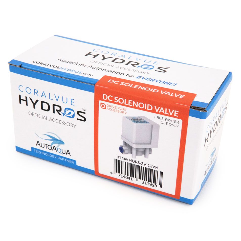 Hydros HDRS-SV-12VH | DC Solenoid Water Valve | Drive Port Accessory