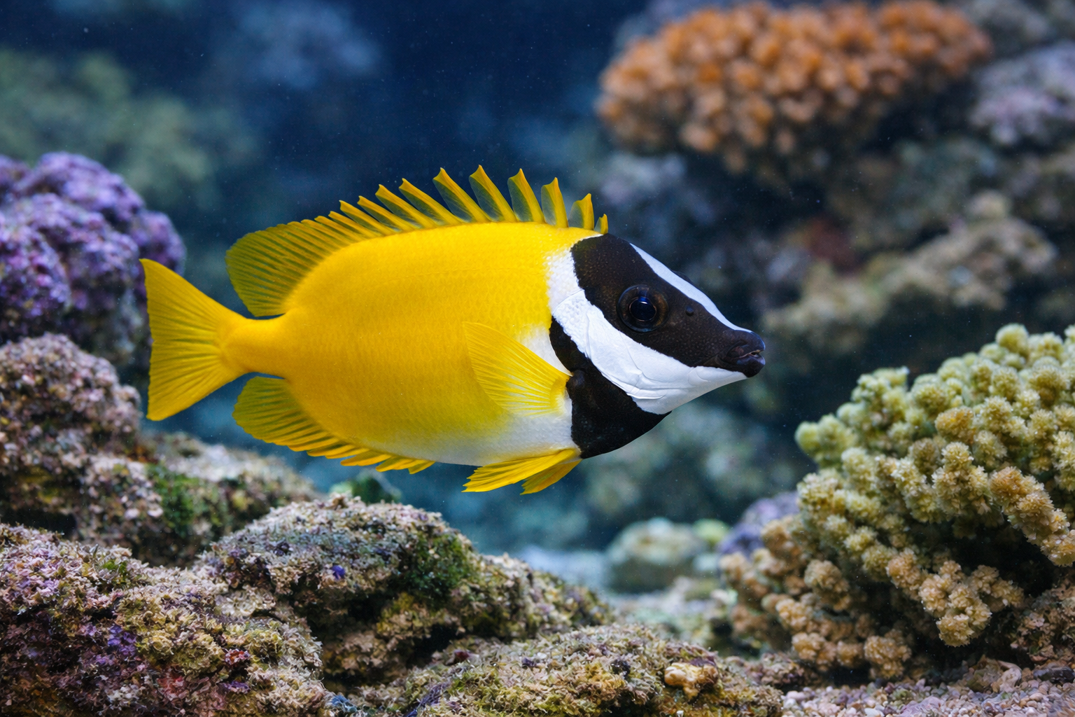 Foxface Rabbitfish Type Foxface Rabbitfish Care Guide | Siganus vulpinus | Squeaky’s Aquatics ...