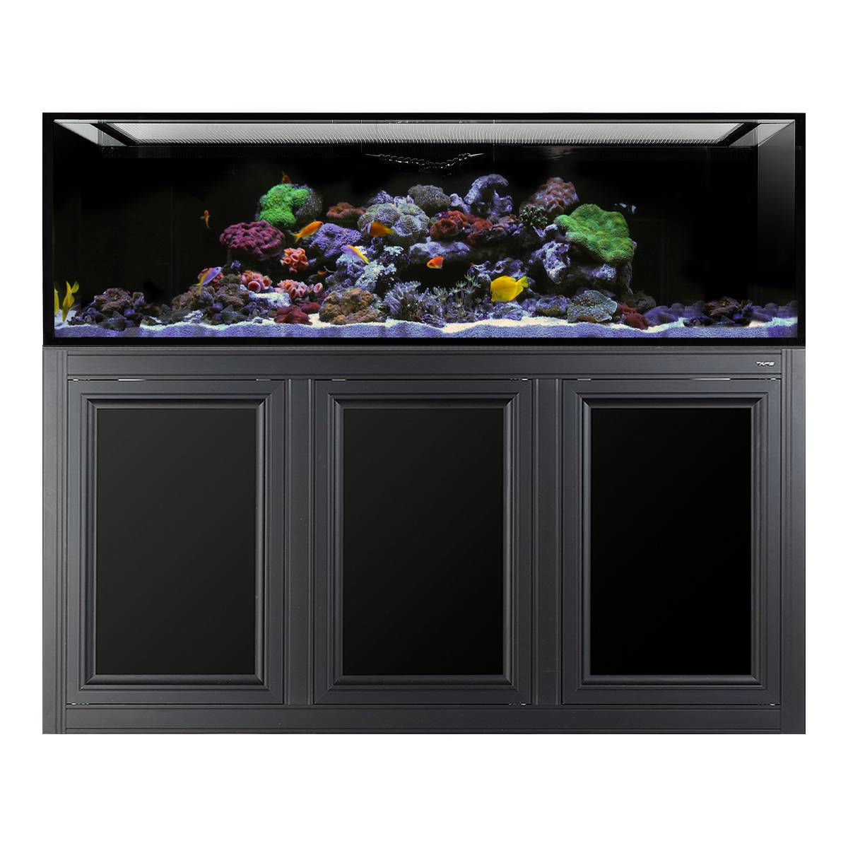 Innovative Marine INT 200 Gallon Complete Reef System in black with aluminum APS stand and sump