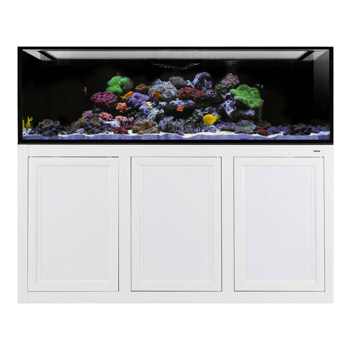 Innovative Marine INT 200 Gallon Complete Reef System in white with aluminum APS stand and sump