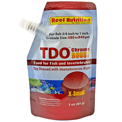 Reef Nutrition – TDO-C1 Chroma BOOST Extra-Small Granule Fish Food – 3 oz