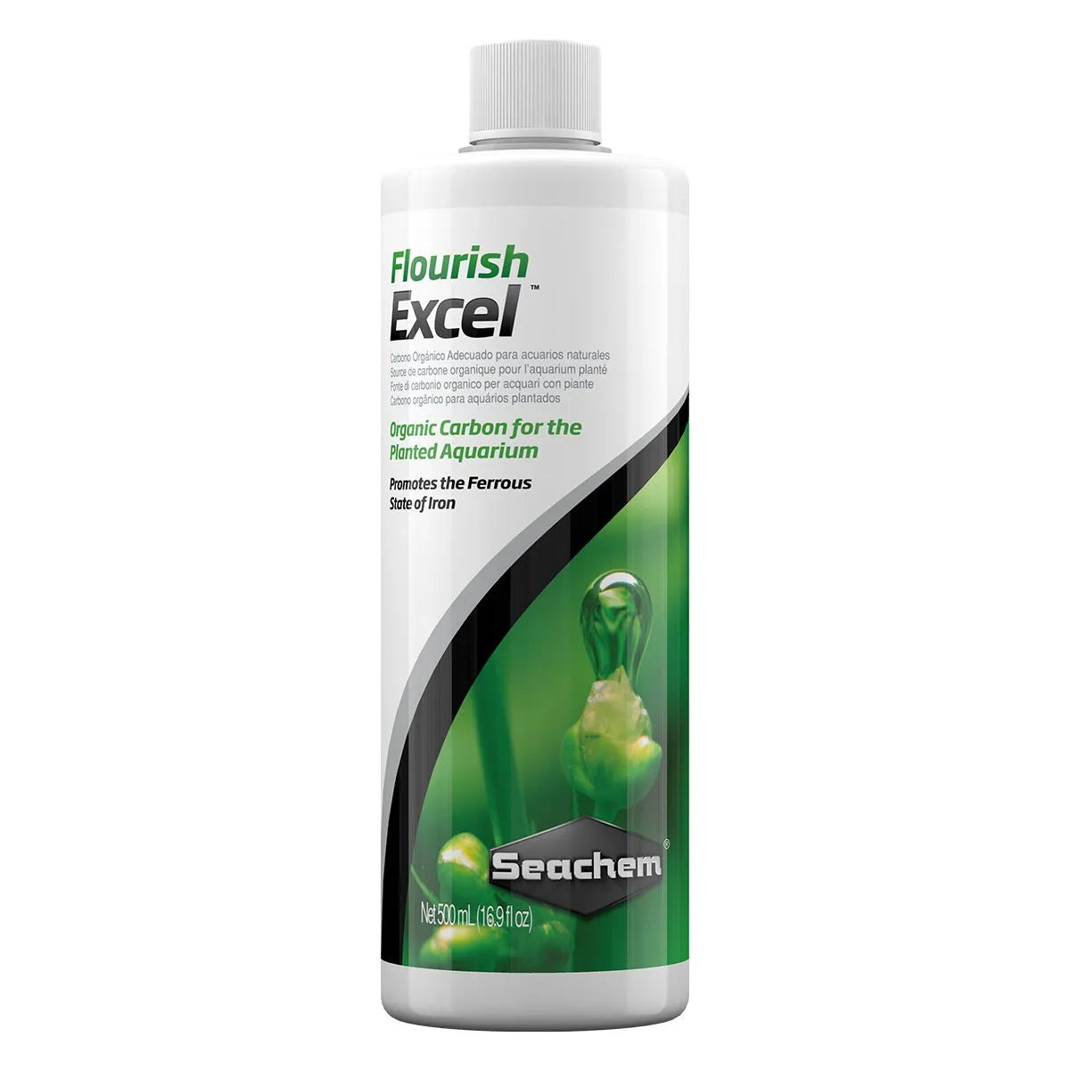 Seachem Flourish Excel 500 mL bottle, liquid organic carbon for planted freshwater tanks