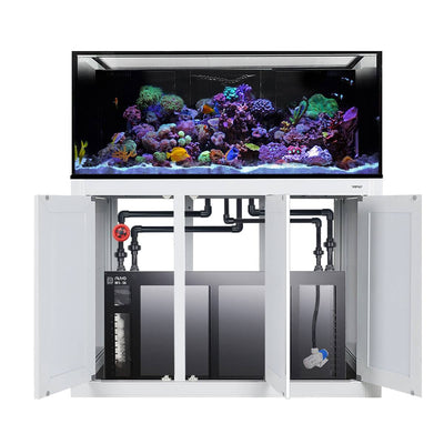 Innovative Marine INT 170 Gallon Complete Reef System in white with aluminum APS stand and sump