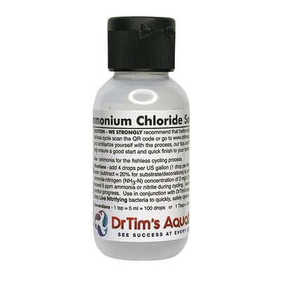 Dr. Tim’s Ammonium Chloride – Fishless Cycling Solution – 2 oz